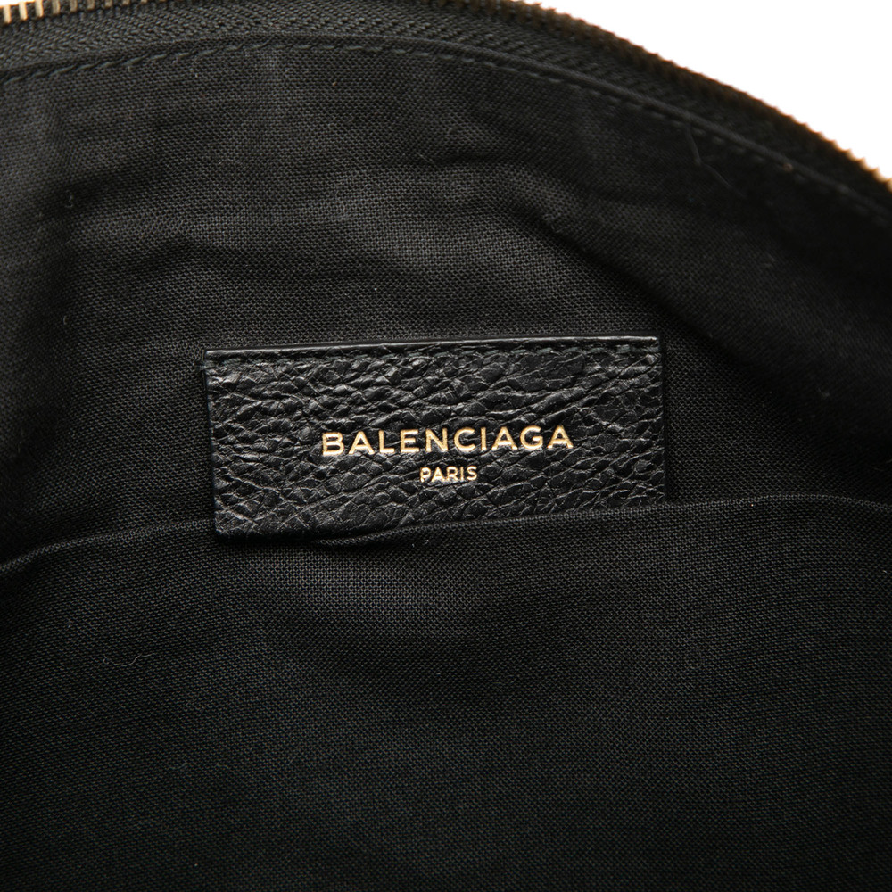 Pre-Loved Balenciaga Lambskin Motocross Giant 12 Zip Around Flat Clutch - Picture 5 of 7